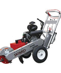 Heavy Hitter Stump Grinder With 20 HP Honda Engine and Electric Start featuring a sturdy side discharge frame and durable cutting teeth.
