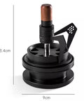 Heavy Duty Stainless Steel Espresso Distribution Tool 58Mm With Nine Precision Needles And Adjustable Stand from top view showing dimensions.