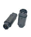 Portable DC Fast Charging Adapter For Electric Cars Type 1 To Type 2 J1772 Plug with connectors, ideal for EV charging.