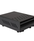 Black Espresso Knock Box Drawer with heat dissipation holes, pro grade stainless steel container