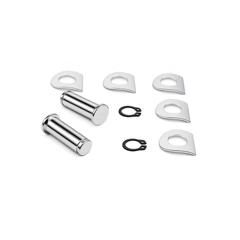 Replacement Motorcycle Footpeg Mount Pins Kit With E Clips And Washers, Four Pack Clevis Pins For Harley Style Footpeg Brackets