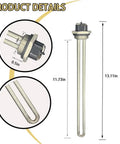 "Water Heater Element Replacement 4500W 240V Screw In For Electric Water Heaters 2 Pack With Gasket shown in detailed view"