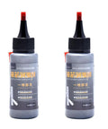 Two bottles of All Season Graphite Lock Lubricant with Smart Straw Spray for stuck locks, sliding and garage doors. Black, 10x3 cm.