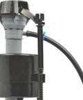 Close-up of Premium Universal Toilet Fill Valve for Quiet, Powerful Flush, Adjustable Height 9 to 14 Inches, Roller Clamp