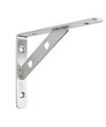 Heavy Duty Wall Mount Shelf Bracket Stainless Steel L Bracket For Kitchen And Bathroom Storage Silver Finish