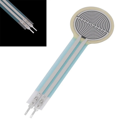 Thin Film Pressure Sensor With Ultra High Sensitivity, Force Sensing Resistor For Robotics And Interactive Projects, Detects 0g To 22lb, Perfect For Wearables, Pressure Mapping, And Precise Feedback, round sensor with 6 cm strip