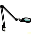 Dope 1200 Lumen LED Magnifying Lamp With Clamp Bifocal 6 Inch Lens, extended arm view