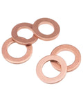 Top Notch Flat Copper Washers 150Pc Assortment Heat Resistant Oil Seal Gaskets For Auto Sump Plugs M6 M8 M10 M12 M14 M16 M18 Fits Cars With Organizer Box Keeps Engines Tight Dry Preventing Costly Breakdowns Works Great For Any Driver Fixing Ride. Flat copper washers in assorted sizes