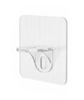 Stick On Shelf Brackets No Drill Wall Mounts For Closet And Cabinet Organization 4.7 By 4.7 Inch PP Plastic 2 Pack Easy Install