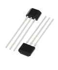 Score A Legit Pack Of Heavy Duty Hall Effect Sensor Switches, TO-92 package, four leads, ideal for compact circuit boards and wearables.