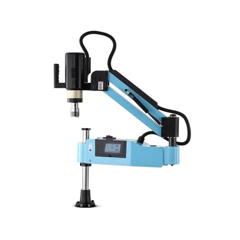 Dejun Electric Tapping Machine M3 To M16 Digital Tapper with touchscreen, designed for precise metal threading tasks.