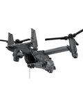 CV22 Tiltrotor Aircraft Building Blocks Set For Collectors with rotors extended, showcasing detailed military model design.