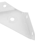 Close-up of 12 Piece Triangle Steel Cabinet Corner Brackets 90 Degree Three Sided Fixed Design Shelf Supports for wood furniture