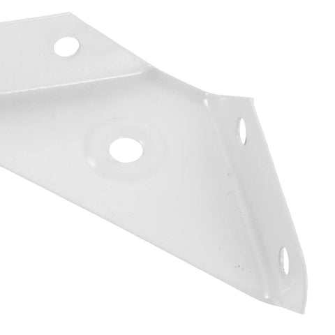 Close-up of 12 Piece Triangle Steel Cabinet Corner Brackets 90 Degree Three Sided Fixed Design Shelf Supports for wood furniture