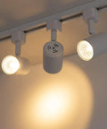 J Type Track Lighting Heads 6 Pack, 6.5W COB LED Ceiling Spotlights, 24 Degree Beam, 3000K Warm White, ETL Listed installed on ceiling