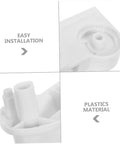 4 Pack Plastic Oscillating Fan Motor Brackets For Electric Fans, Beefed Up Heavy Duty Stable Cooling Equipment Accessories For Warehouse Ventilation, Quiet Vibration Reducing Fan Head Support Mounts. White plastic fan bracket with easy installation