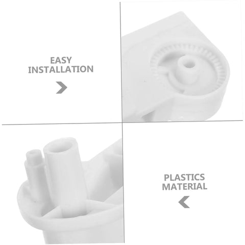 4 Pack Plastic Oscillating Fan Motor Brackets For Electric Fans, Beefed Up Heavy Duty Stable Cooling Equipment Accessories For Warehouse Ventilation, Quiet Vibration Reducing Fan Head Support Mounts. White plastic fan bracket with easy installation