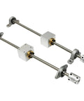 Top Tier T8 Lead Screw Kit With 2mm Pitch And 8mm Diameter For Smooth 3D Printer CNC Upgrades Including Universal Mounting Hardware For Horizontal Vertical Use, T8 lead screw kit with bearing mounts and couplers