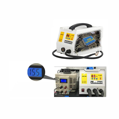 97ES Steel Dent Puller Machine With Data Recovery for Auto Body Repair and DIY Car Dent Removal, close-up view of control panel