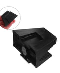 Close-up of black plastic piece from 12 Piece Modular Wrench Organizer Tray For Garage And Workshop Space Saving Tool Holder