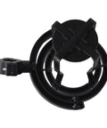 Self Leveling Cup Holder With Gyroscopic Anti Spill Guard, 60 Degree Rotating Clamp For Motorcycle Truck Tractor Scooter, Black cup holder clamp.