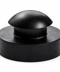 Built Like A Tank SBR Rubber Vacuum Pump Feet Push In Mount, black rubber pad with 1 inch outer diameter, designed for vibration isolation.