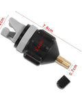 Inflatable Boat And Stand Up Paddle Board Pump Adapter For Schrader Valve No Fuss Universal Connector black with dimensions
