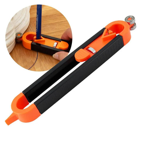 Adjustable Lock Contour Gauge For Nailing Irregular Shapes With Hella Precision As A Versatile Profile Duplicator And Scribing Tool, 9x1.4x0.8in