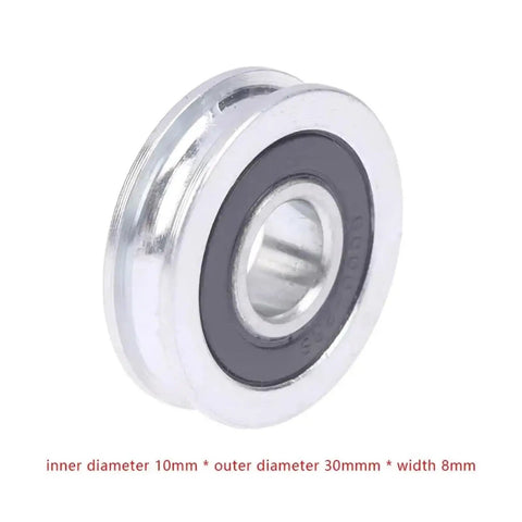 Heavy Duty U Groove Pulley With V Groove Wheel Caster for smooth operation, 30mm outer diameter, steel material.