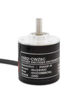 E6B2-CWZ6C ABZ Incremental Rotary Encoder with NPN Output for CNC, 1024 Pulses Per Revolution, shown in black casing with visible wiring.