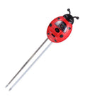 3 In 1 Ladybug Soil Tester Kit for Garden and Lawn with pH, moisture, nutrient checker, red plastic, metal probes, no batteries required