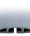Flexible Rubber Cable Cover For Hiding Cords On Floors Or Counters, 10 Feet, Gray, Low Profile, Easy To Install Cable Management