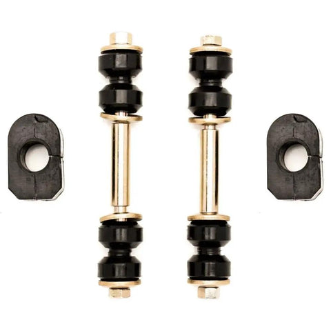 Complete Front Steering Tie Rod End And Suspension Restoration Kit For Chevy Camaro 1970 includes black control arm bushings and tie rods.