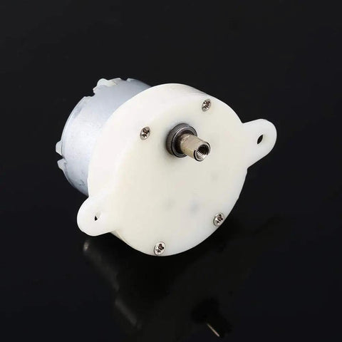 12V Tiny Gearbox DC Motor With 3 RPM Slow Speed High Torque 4mm Shaft Reversible Low Noise Ideal For Mobile Phone Displays