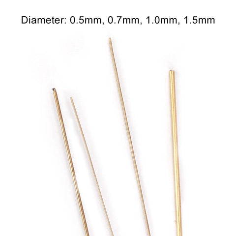 Jewelry Solder Wire Set For Jewelry Making, Gold And Silver Alloy Solder Rods In Silver Copper Aluminum Blend, 4 sizes shown