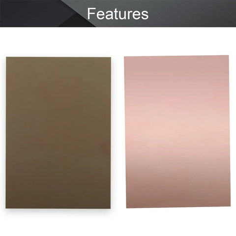 10 Pack Single Sided FR4 Copper Clad PCB Boards 100mm By 70mm By 1.5mm for DIY prototyping and hobbyist projects, copper surface