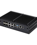 Beast Mode Intel Atom C3958 Mini Computer With 16 Core Raw Power 4Gb Ddr4 Ram And 128Gb Nvme Drive showcasing rear panel with multiple LAN ports.