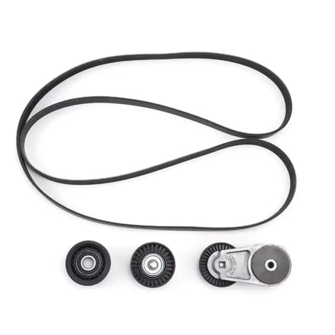 Must-Have Timing Belt Tensioner Pulley Drive Idler Kit Erb For Grand Cherokee And Charger Vehicles Ensures Smooth Operation Prevents Slippage And Vibration With Easy Hookup To Keep Your Rig Running Clean And Reliable On The Road. black belt with pulleys