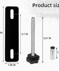 Recovery Board Mounting Kit With 5.51 Inch Locking Pins For Traction Boards Fits 4.72 To 6.69 Inch Hole Spacing Holds Two Boards