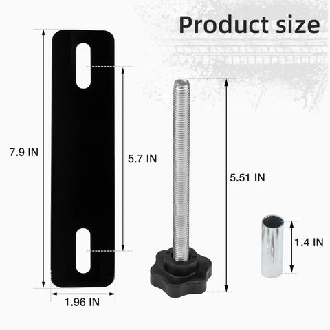 Recovery Board Mounting Kit With 5.51 Inch Locking Pins For Traction Boards Fits 4.72 To 6.69 Inch Hole Spacing Holds Two Boards