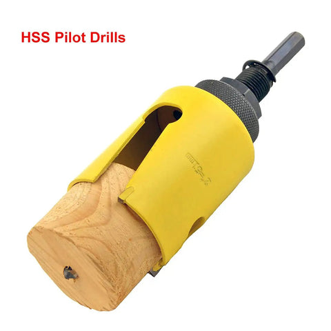 8-1/16-Inch Carbide Tipped Hole Saw Kit With 205mm Tungsten Teeth, 2.25-Inch Cutting Depth, 5/8-18 Arbor, And Pilot Drill