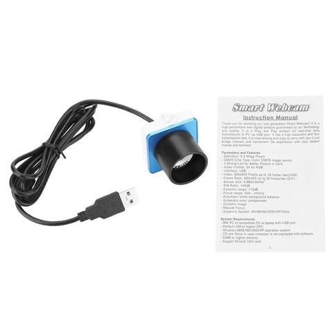 1.25 Inch Telescope Eyepiece Digital Camera with USB 2.0 Cable, 300,000 Pixel Live View for Astrophotography, manual included.