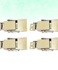 4 Pack Stainless Steel Heavy Duty Spring Loaded Toggle Latch Hasps For Doors And Cabinets Easy Install Adds Extra Security