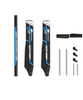 M1 EVO RC Helicopter Crash Kit With Main Blades Tail Blades Tail Boom Main Shaft Feathering Shaft Tail Fin And Accessory Set White