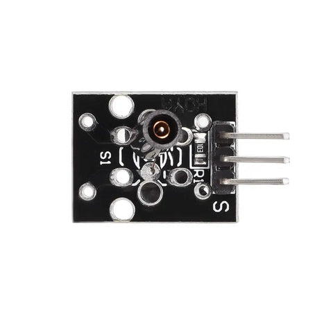 KY-002 SW-18015P Shock Vibration Switch Sensor Module For Arduino Projects, Maker Favorite, Omnidirectional Trigger, Easy Mount With Bolt Holes, Direct IO Connection, 12V Max, 20mA Current, Ideal For Robotics And Prototyping Pack Of 5, black PCB with 3-pin header
