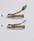 Compact DC 5V To 6V Micro 8mm 2 Phase 4 Wire Stepper Motor Coupled With Screw Shaft Linear Actuator And Ball Bearing Slider Nut in view.