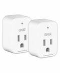 Two Pack Surge Protector Outlet With Ground Protection And Light Indicator 15A 1800W Heavy Duty Wall Socket for Fridge TV AC Washer