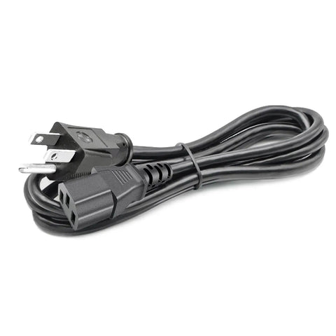 Black 3 prong AC power cord for studio monitors and subwoofers 8.2ft replacement cable, 125V 10A, heavy duty compatible with Rokit models