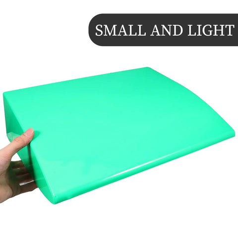 Hand holding a small green ABS cover, part of All Weather EV Charger Station Cover Waterproof Outdoor Rain Sun Shield.