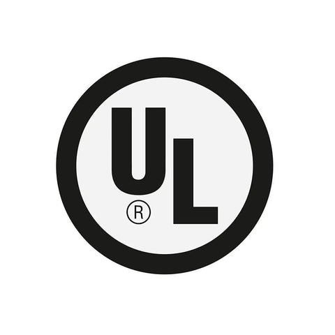 UL certification logo indicating safety and quality standards for products.